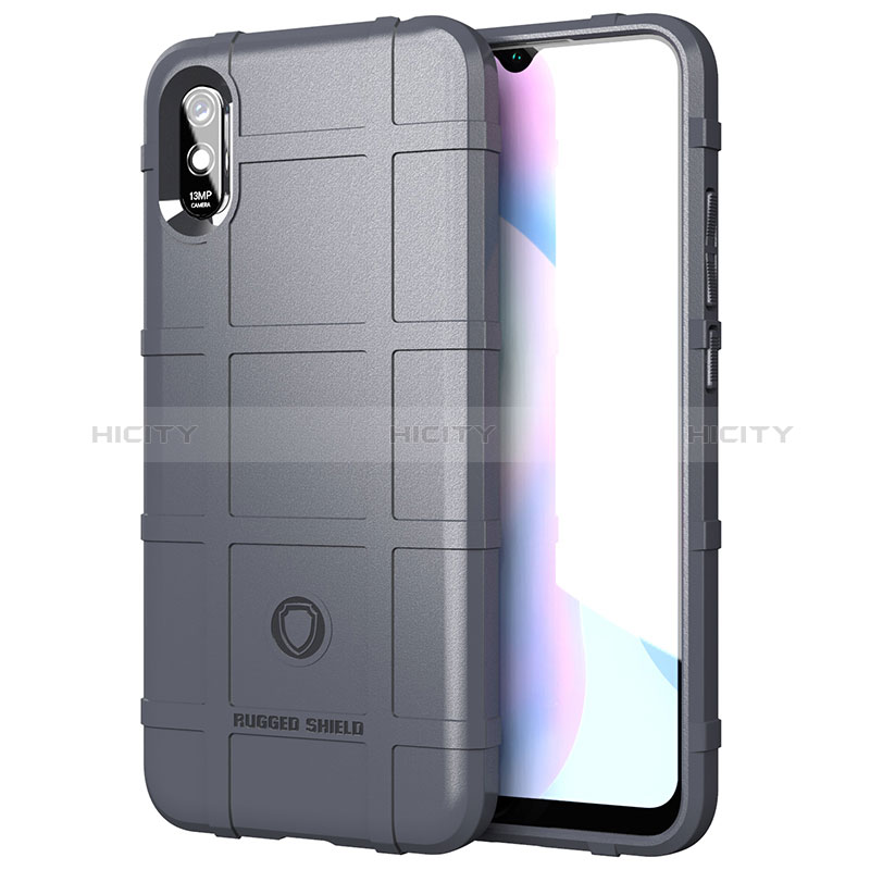 Custodia Silicone Ultra Sottile Morbida 360 Gradi Cover J01S per Xiaomi Redmi 9A Grigio