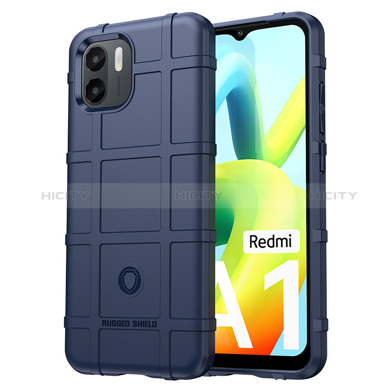 Custodia Silicone Ultra Sottile Morbida 360 Gradi Cover J01S per Xiaomi Redmi A1 Blu