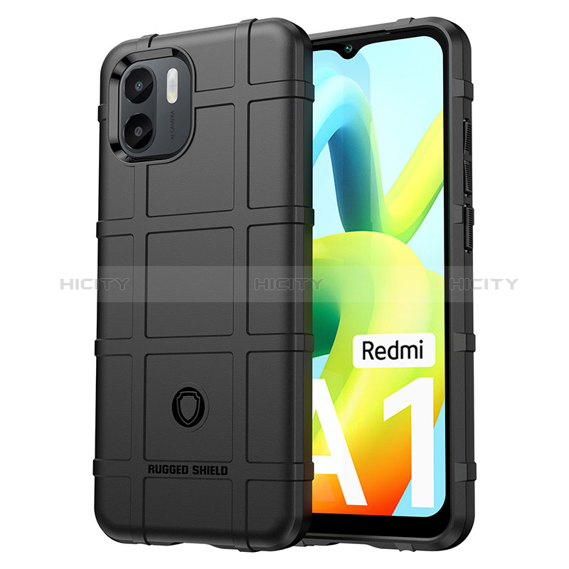 Custodia Silicone Ultra Sottile Morbida 360 Gradi Cover J01S per Xiaomi Redmi A2 Nero