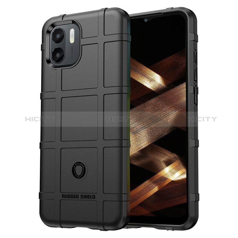 Custodia Silicone Ultra Sottile Morbida 360 Gradi Cover J01S per Xiaomi Redmi A2 Nero