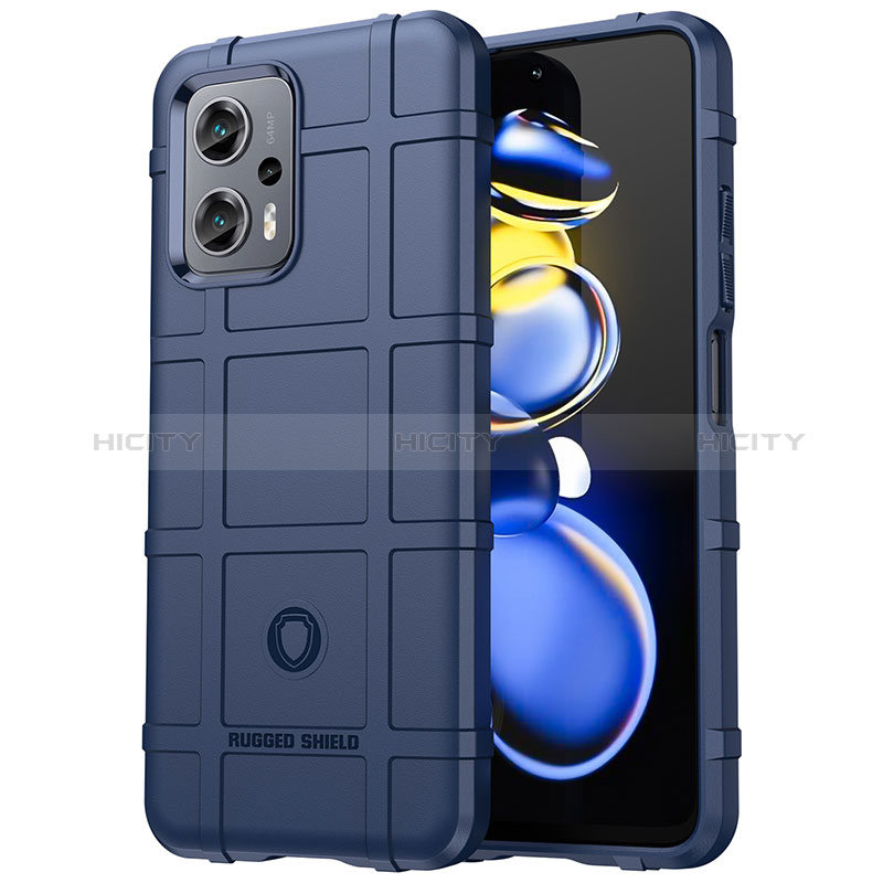 Custodia Silicone Ultra Sottile Morbida 360 Gradi Cover J01S per Xiaomi Redmi Note 11T Pro 5G Blu