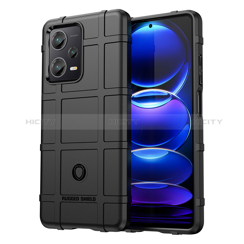 Custodia Silicone Ultra Sottile Morbida 360 Gradi Cover J01S per Xiaomi Redmi Note 12 Explorer Nero