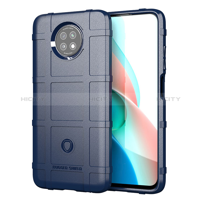 Custodia Silicone Ultra Sottile Morbida 360 Gradi Cover J01S per Xiaomi Redmi Note 9T 5G Blu