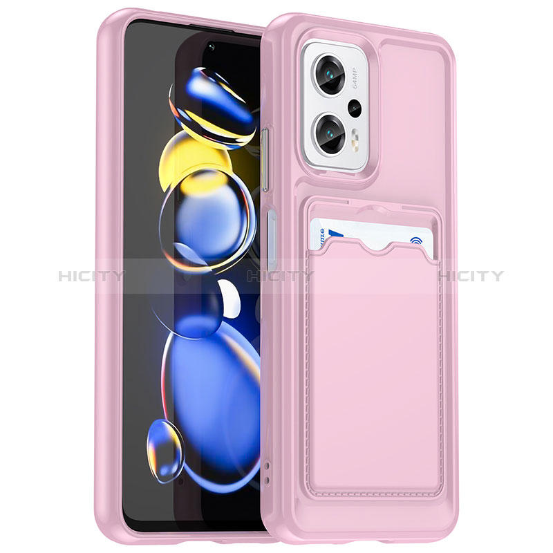 Custodia Silicone Ultra Sottile Morbida 360 Gradi Cover J02S per Xiaomi Poco X4 GT 5G Rosa