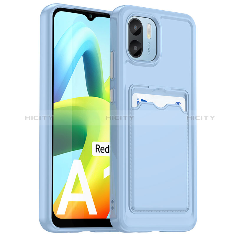 Custodia Silicone Ultra Sottile Morbida 360 Gradi Cover J02S per Xiaomi Redmi A2 Plus Blu