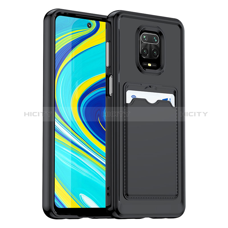 Custodia Silicone Ultra Sottile Morbida 360 Gradi Cover J02S per Xiaomi Redmi Note 9S Nero