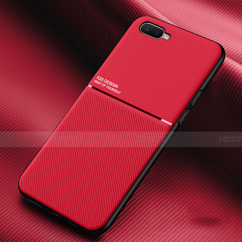 Custodia Silicone Ultra Sottile Morbida 360 Gradi Cover L01 per Oppo R15X Rosso