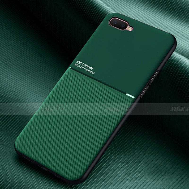 Custodia Silicone Ultra Sottile Morbida 360 Gradi Cover L01 per Oppo R17 Neo Verde