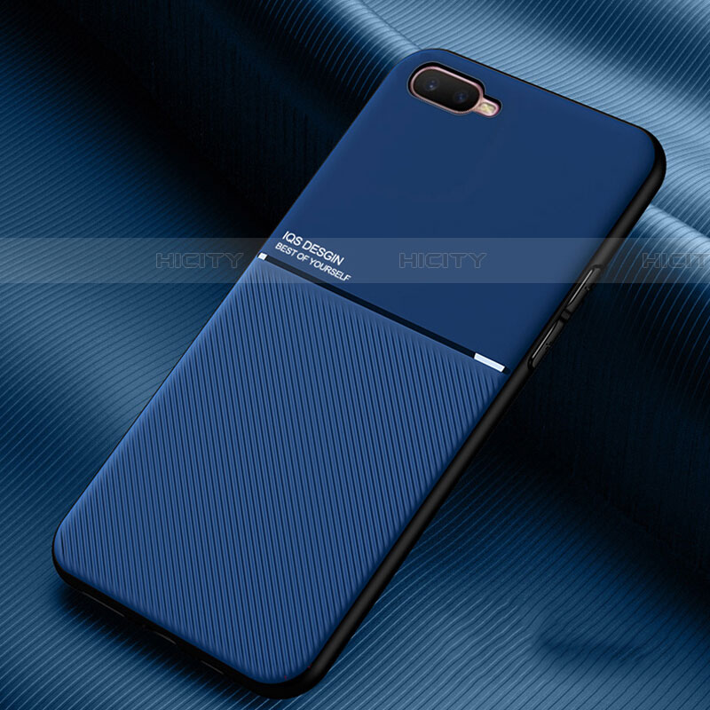 Custodia Silicone Ultra Sottile Morbida 360 Gradi Cover L01 per Oppo RX17 Neo Blu