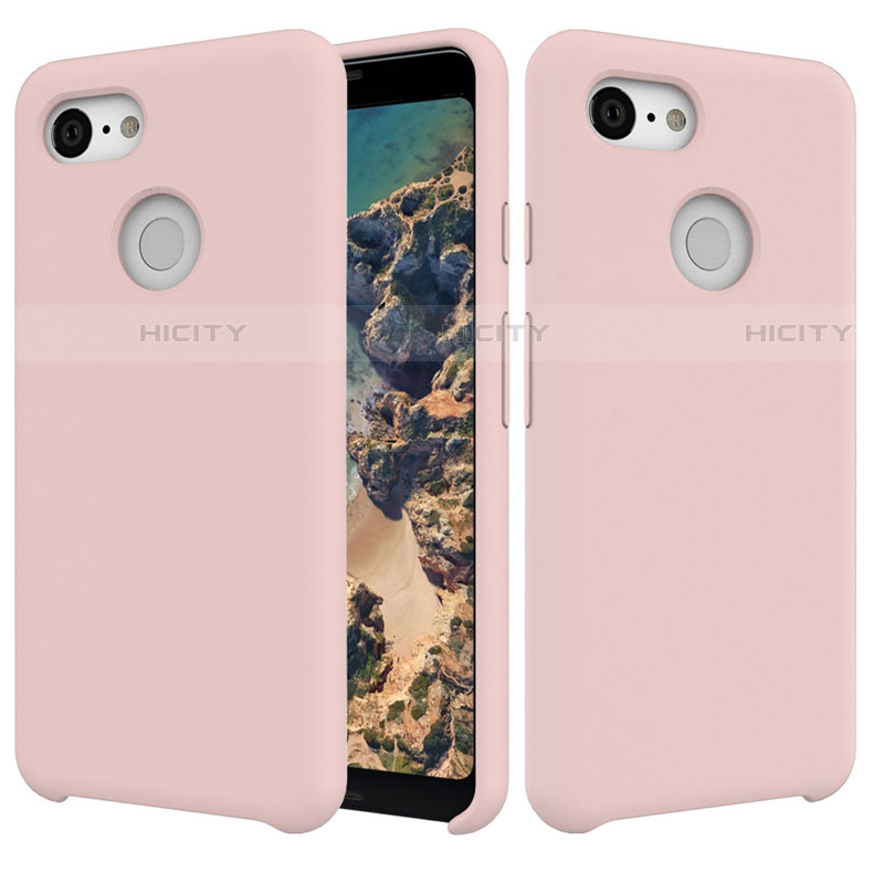 Custodia Silicone Ultra Sottile Morbida 360 Gradi Cover per Google Pixel 3 Rosa