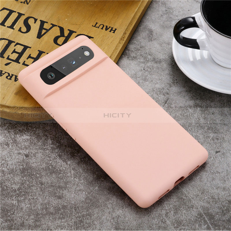 Custodia Silicone Ultra Sottile Morbida 360 Gradi Cover per Google Pixel 6 5G Rosa