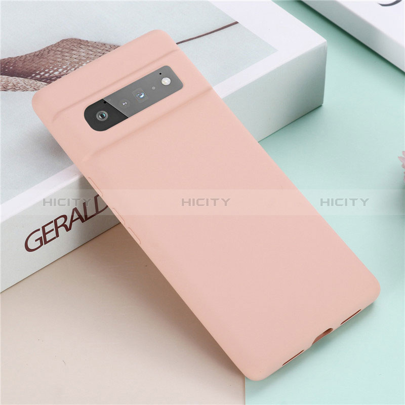 Custodia Silicone Ultra Sottile Morbida 360 Gradi Cover per Google Pixel 6 Pro 5G Rosa