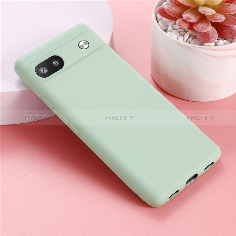 Custodia Silicone Ultra Sottile Morbida 360 Gradi Cover per Google Pixel 6a 5G Verde