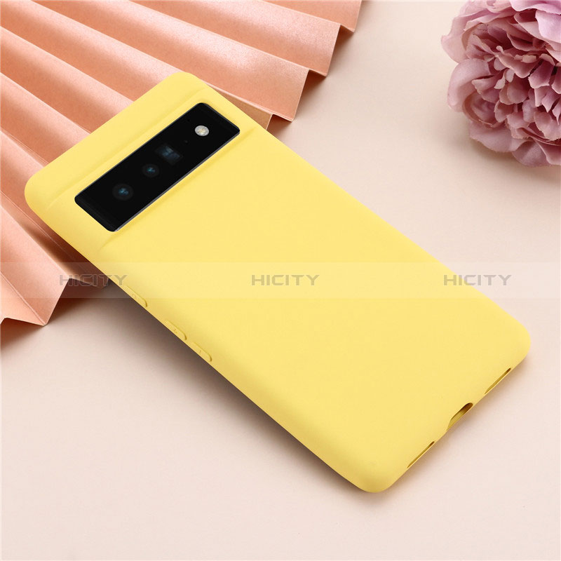 Custodia Silicone Ultra Sottile Morbida 360 Gradi Cover per Google Pixel 7 Pro 5G Giallo