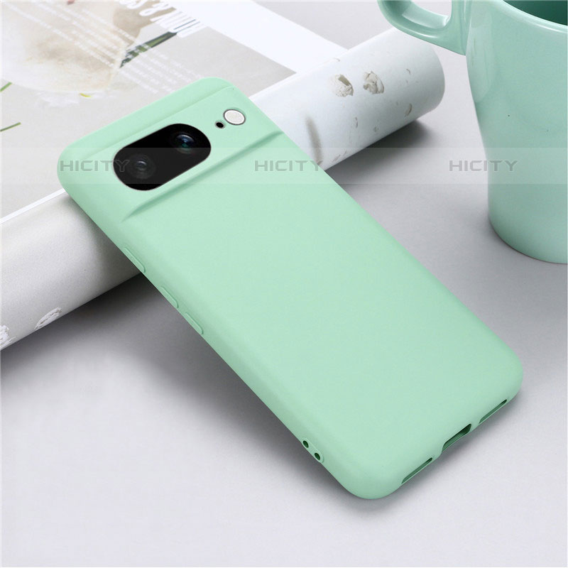 Custodia Silicone Ultra Sottile Morbida 360 Gradi Cover per Google Pixel 8 5G Verde