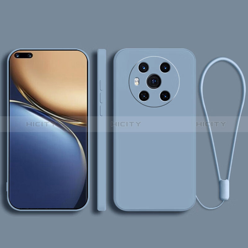 Custodia Silicone Ultra Sottile Morbida 360 Gradi Cover per Huawei Honor Magic3 5G Grigio Lavanda