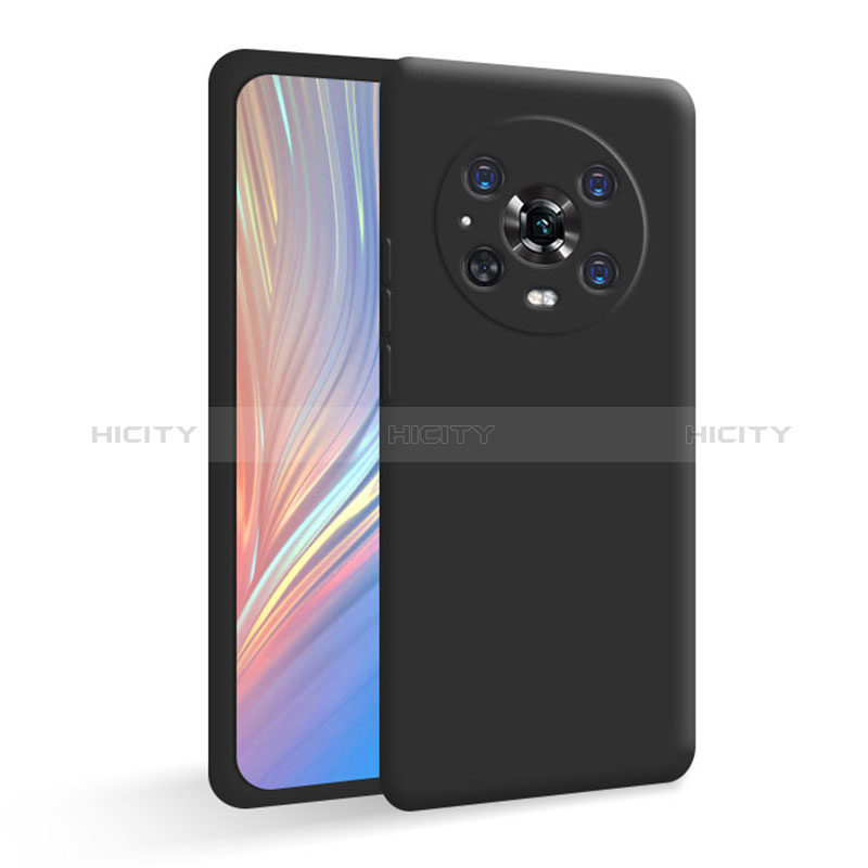 Custodia Silicone Ultra Sottile Morbida 360 Gradi Cover per Huawei Honor Magic4 Pro 5G Nero