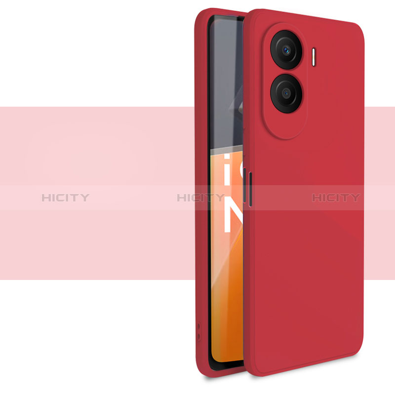 Custodia Silicone Ultra Sottile Morbida 360 Gradi Cover per Huawei Honor X50i 5G Rosso