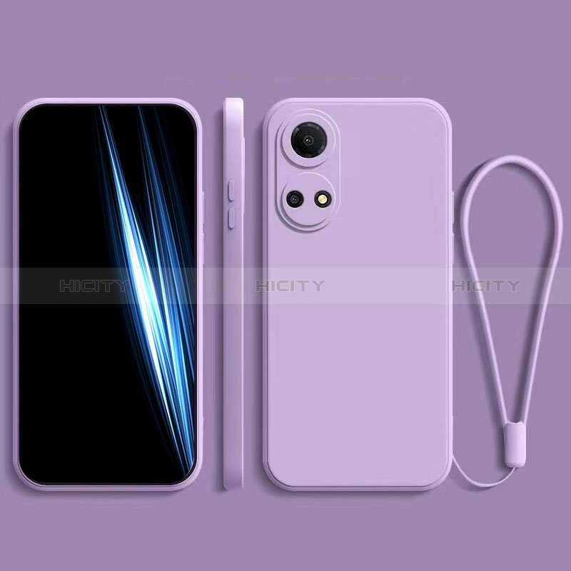 Custodia Silicone Ultra Sottile Morbida 360 Gradi Cover per Huawei Honor X7 Viola