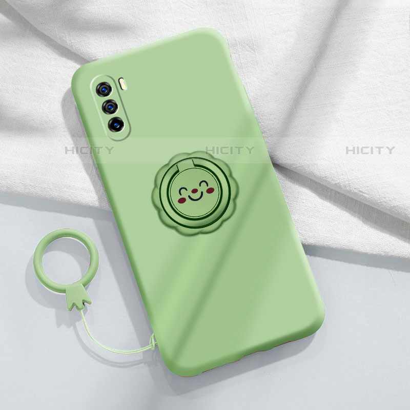 Custodia Silicone Ultra Sottile Morbida 360 Gradi Cover per Huawei Mate 40 Lite 5G Verde Pastello