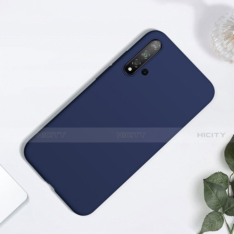 Custodia Silicone Ultra Sottile Morbida 360 Gradi Cover per Huawei Nova 5 Pro Blu