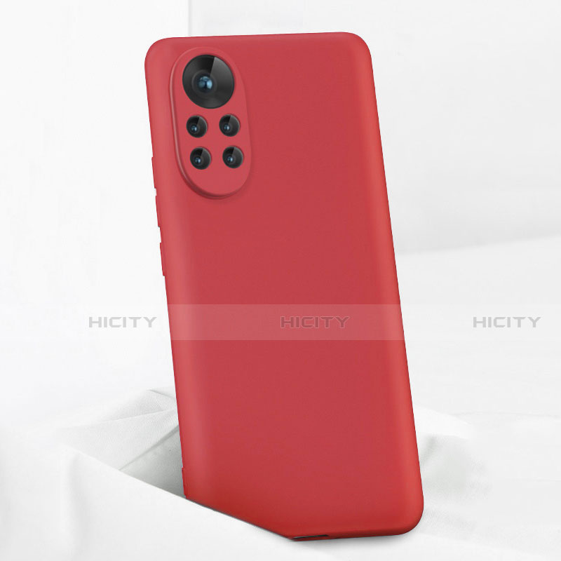 Custodia Silicone Ultra Sottile Morbida 360 Gradi Cover per Huawei Nova 8 5G Rosso