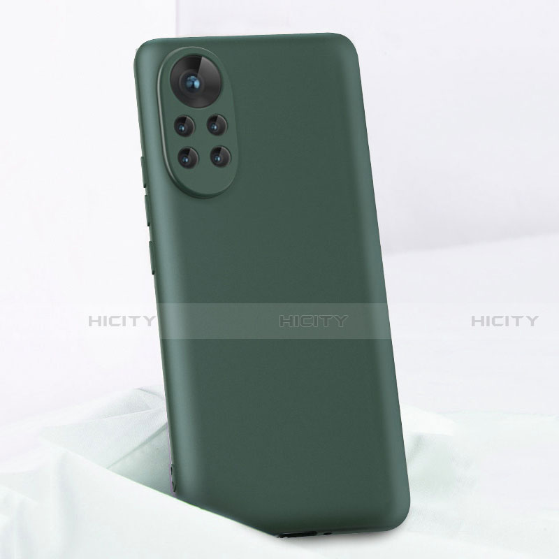 Custodia Silicone Ultra Sottile Morbida 360 Gradi Cover per Huawei Nova 8 5G Verde Notte