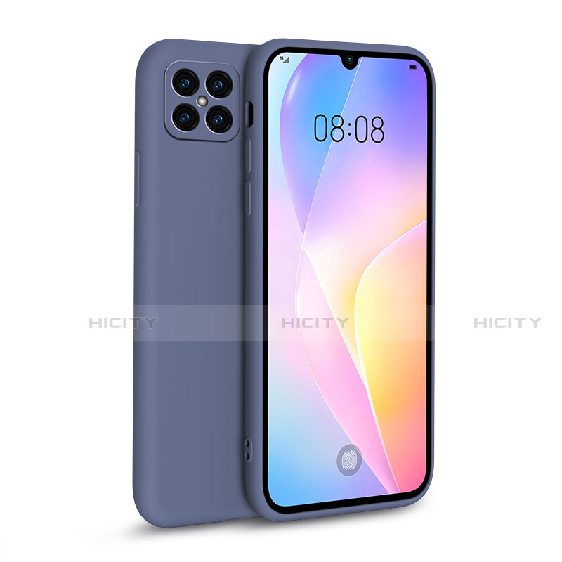 Custodia Silicone Ultra Sottile Morbida 360 Gradi Cover per Huawei Nova 8 SE 5G Grigio Lavanda