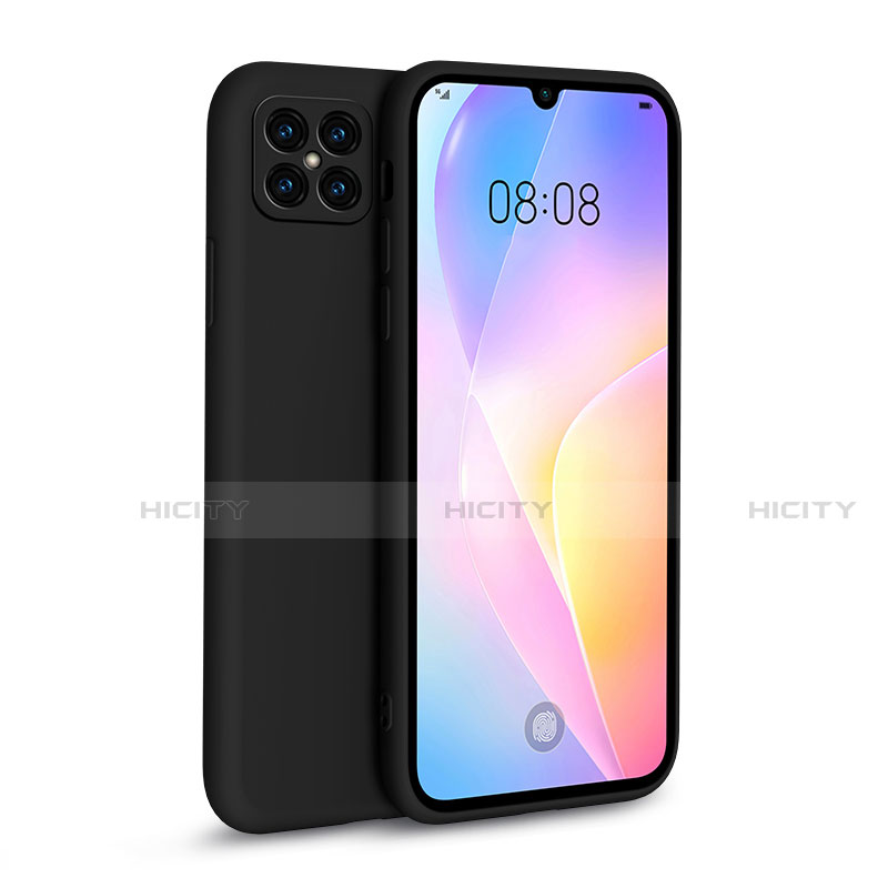 Custodia Silicone Ultra Sottile Morbida 360 Gradi Cover per Huawei Nova 8 SE 5G Nero