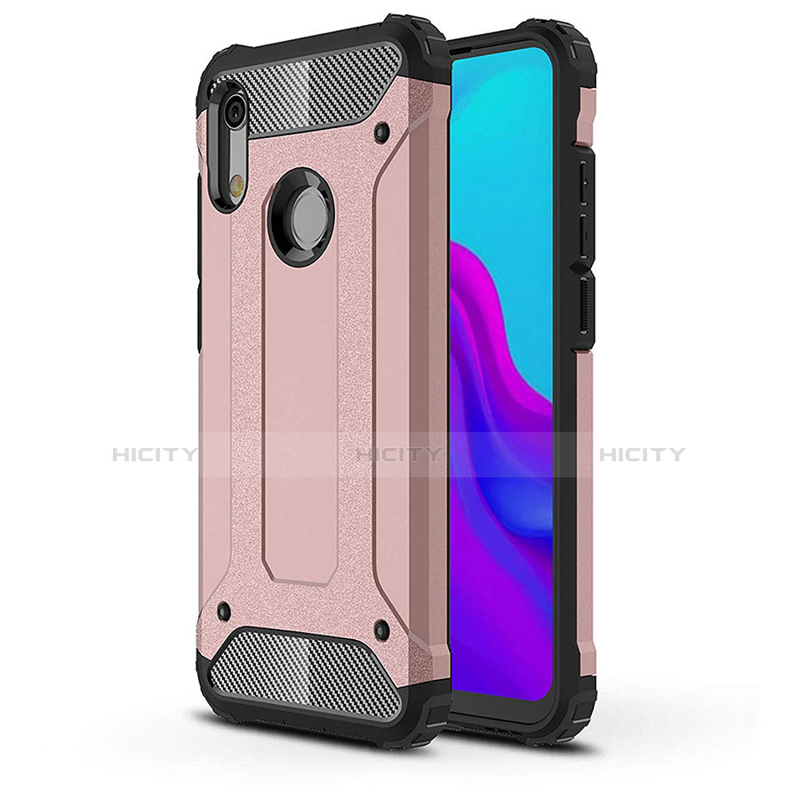 Custodia Silicone Ultra Sottile Morbida 360 Gradi Cover per Huawei Y6 (2019) Oro Rosa