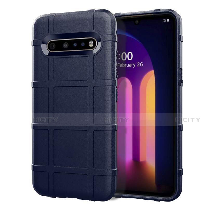 Custodia Silicone Ultra Sottile Morbida 360 Gradi Cover per LG V60 ThinQ 5G Blu