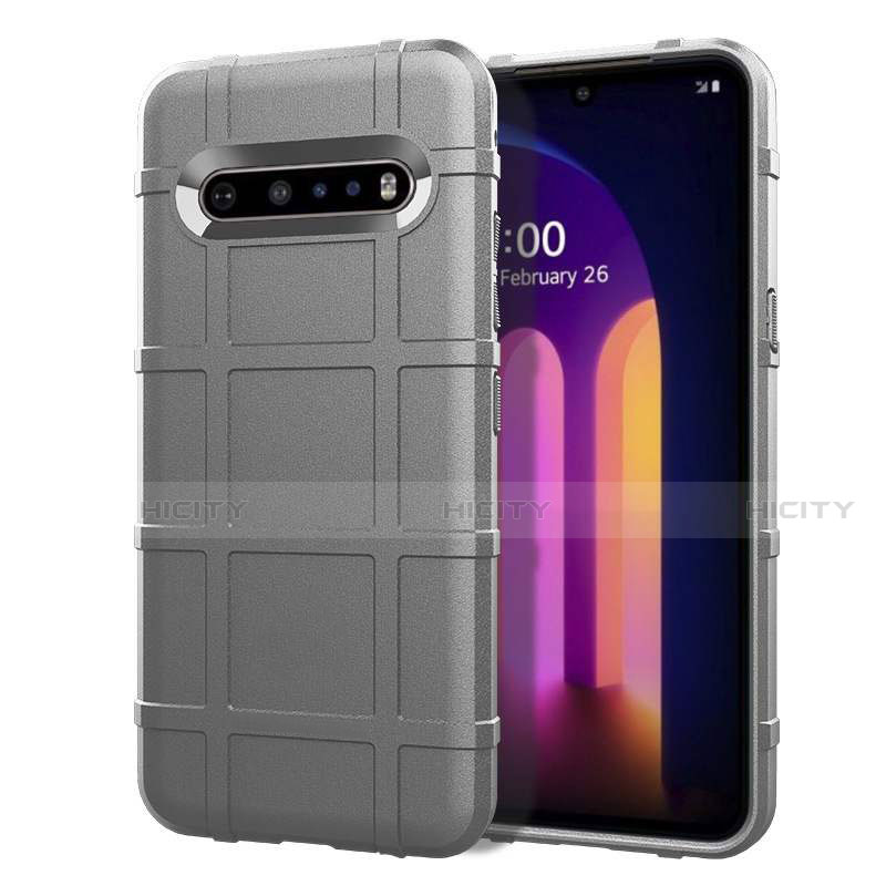 Custodia Silicone Ultra Sottile Morbida 360 Gradi Cover per LG V60 ThinQ 5G Grigio