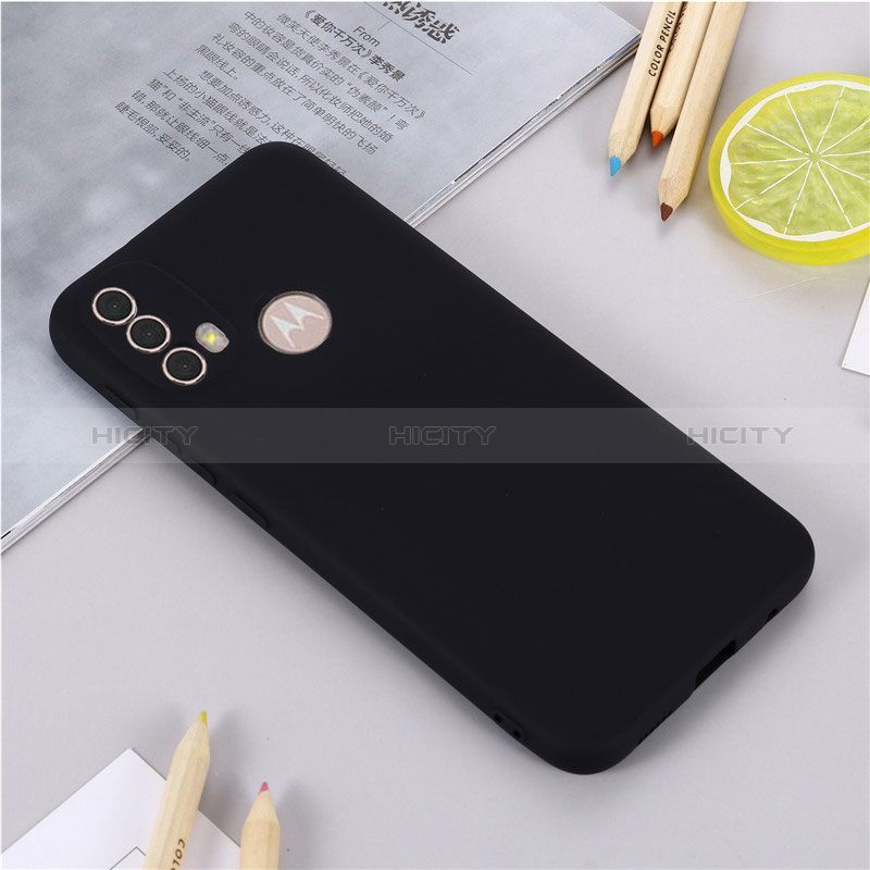 Custodia Silicone Ultra Sottile Morbida 360 Gradi Cover per Motorola Moto E30 Nero