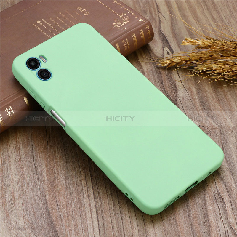 Custodia Silicone Ultra Sottile Morbida 360 Gradi Cover per Motorola Moto E32 India Verde