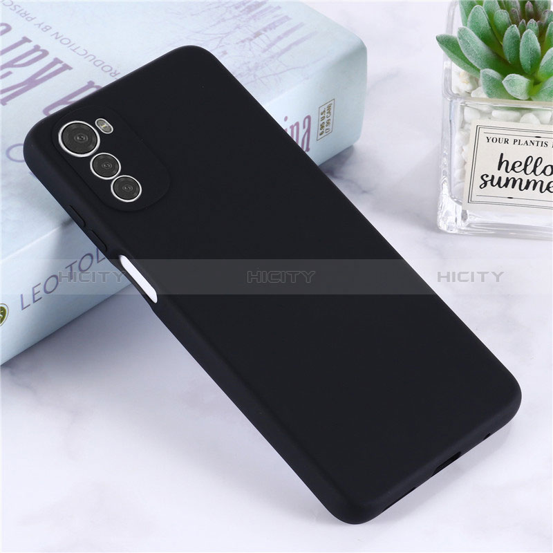 Custodia Silicone Ultra Sottile Morbida 360 Gradi Cover per Motorola Moto E32s Nero