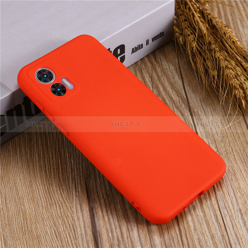 Custodia Silicone Ultra Sottile Morbida 360 Gradi Cover per Motorola Moto Edge 30 Lite 5G Rosso