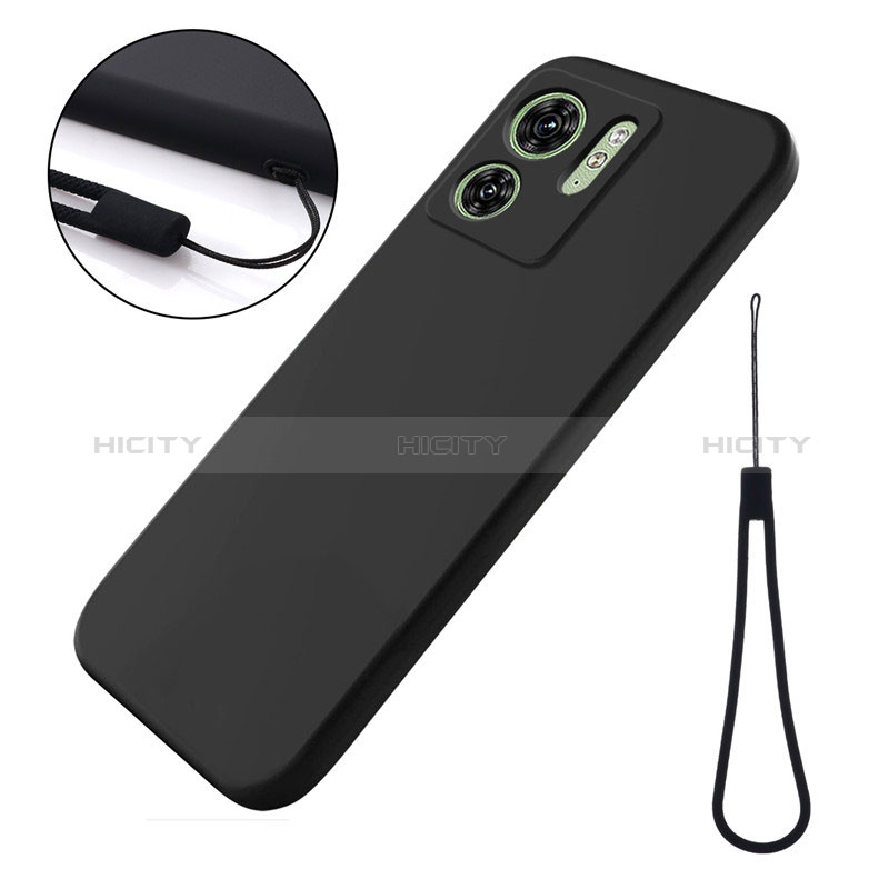 Custodia Silicone Ultra Sottile Morbida 360 Gradi Cover per Motorola Moto Edge 40 5G Nero