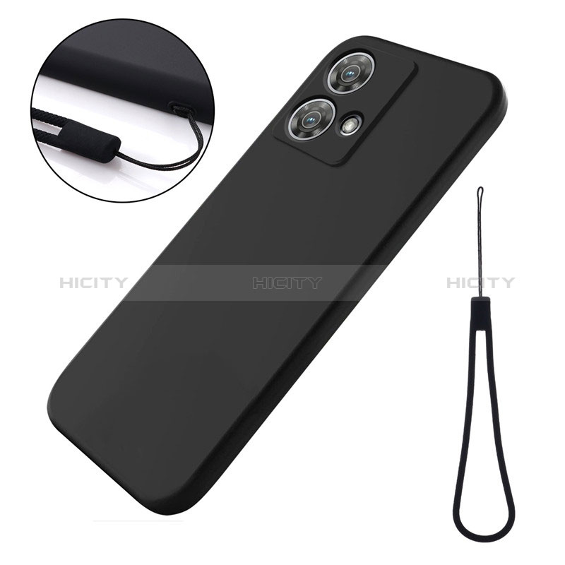 Custodia Silicone Ultra Sottile Morbida 360 Gradi Cover per Motorola Moto Edge 40 Neo 5G Nero