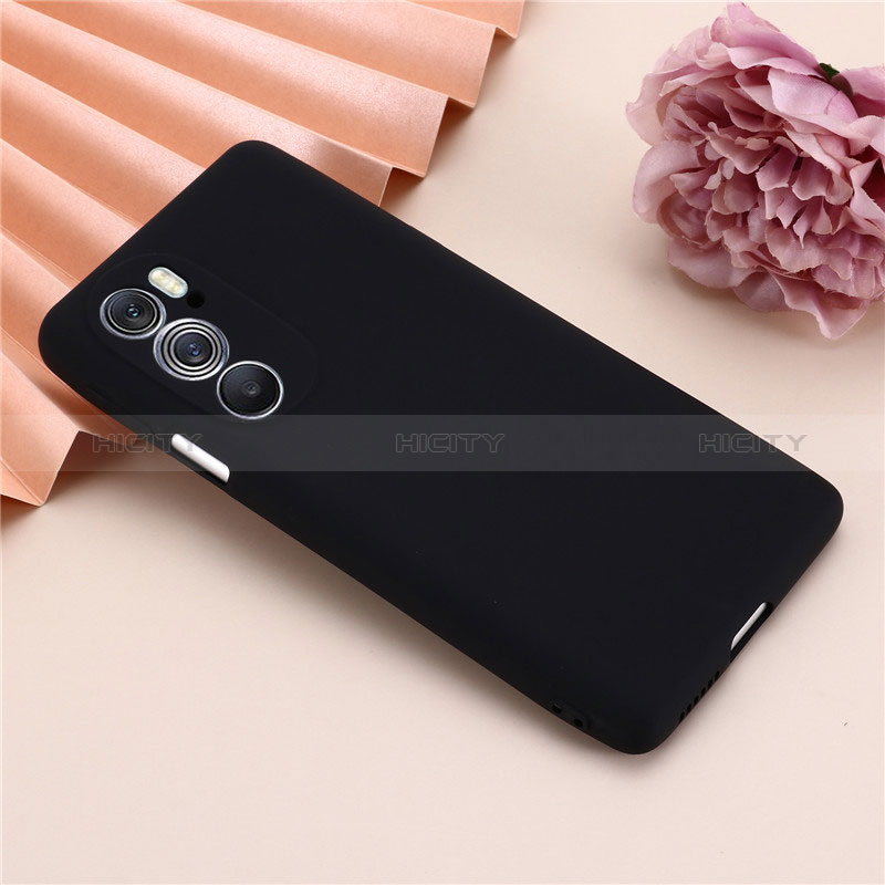 Custodia Silicone Ultra Sottile Morbida 360 Gradi Cover per Motorola Moto Edge X30 5G Nero