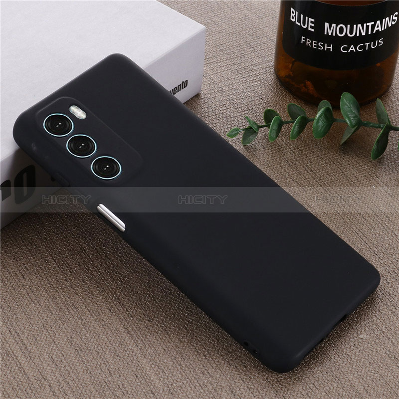 Custodia Silicone Ultra Sottile Morbida 360 Gradi Cover per Motorola Moto G200 5G Nero