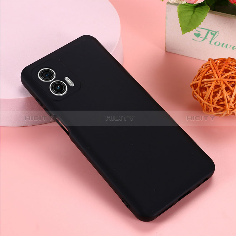 Custodia Silicone Ultra Sottile Morbida 360 Gradi Cover per Motorola Moto G53j 5G Nero