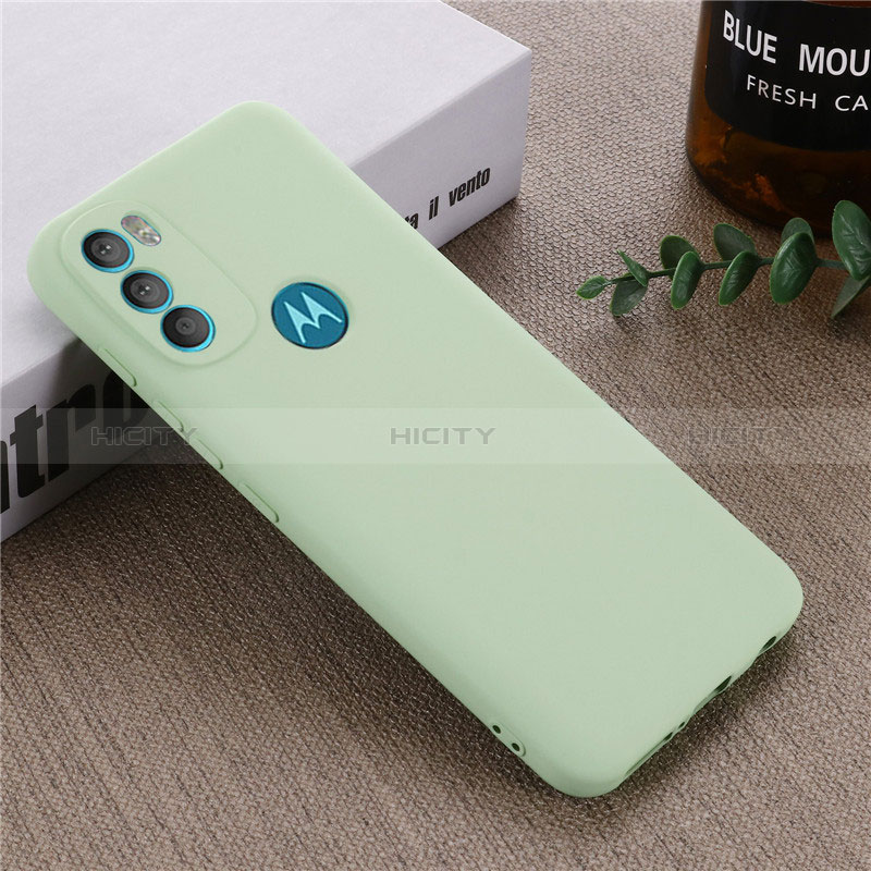 Custodia Silicone Ultra Sottile Morbida 360 Gradi Cover per Motorola Moto G71 5G Verde