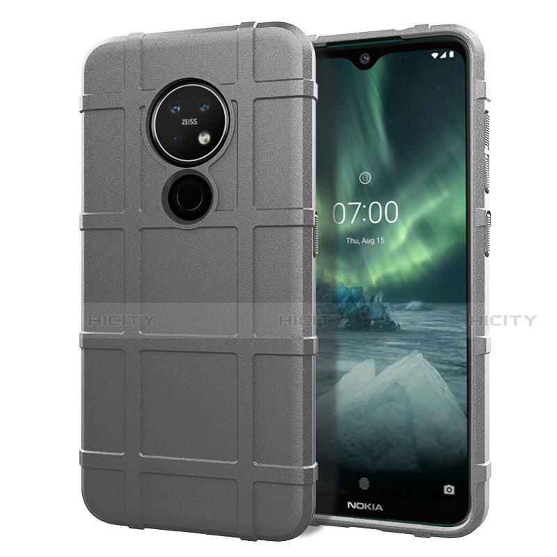 Custodia Silicone Ultra Sottile Morbida 360 Gradi Cover per Nokia 6.2 Grigio