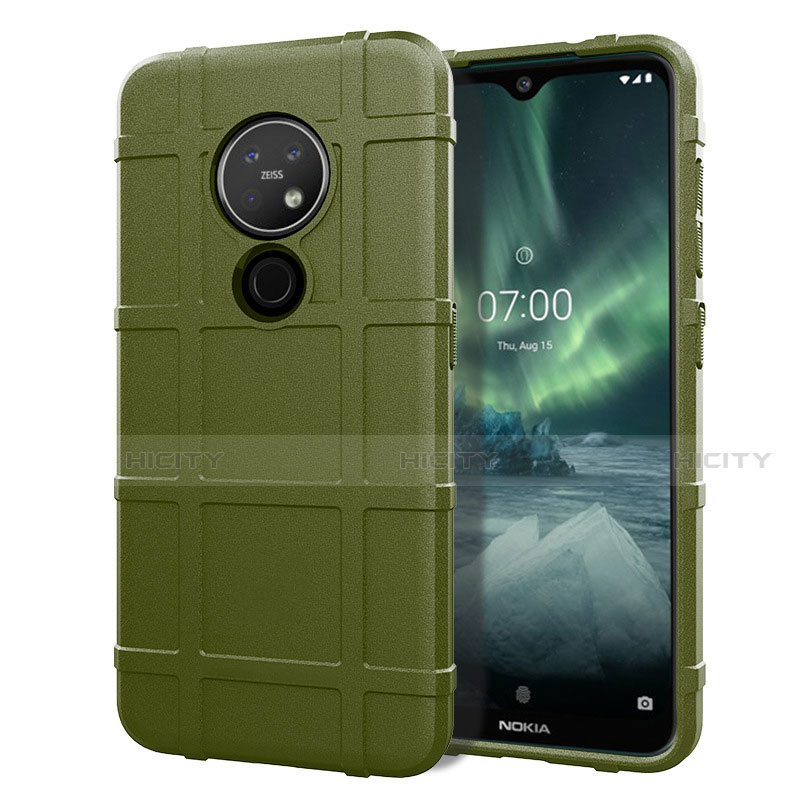 Custodia Silicone Ultra Sottile Morbida 360 Gradi Cover per Nokia 6.2 Verde