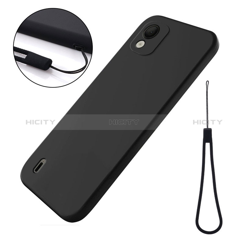 Custodia Silicone Ultra Sottile Morbida 360 Gradi Cover per Nokia C110 Nero