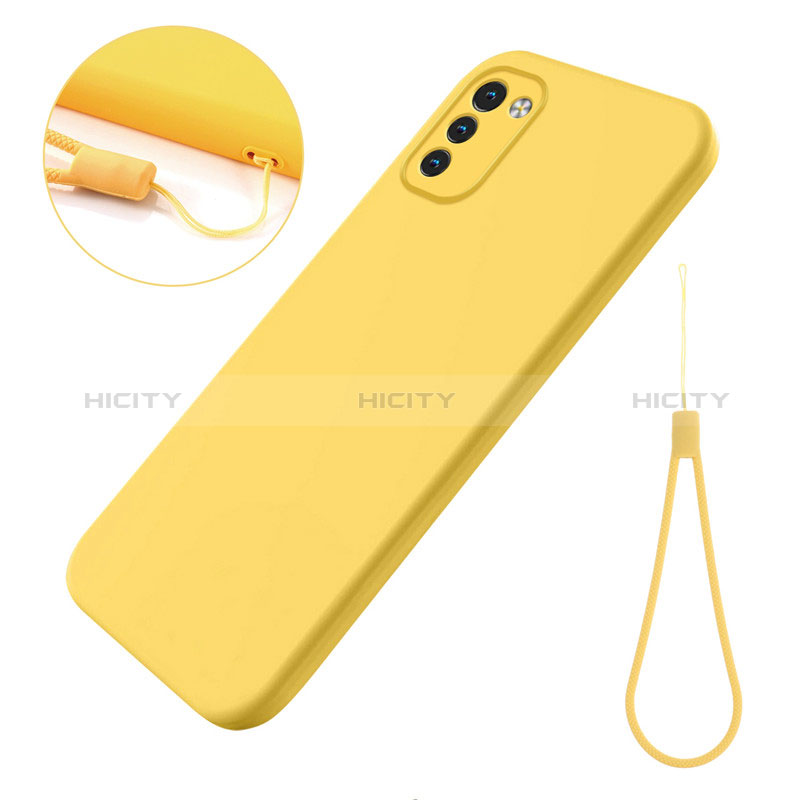 Custodia Silicone Ultra Sottile Morbida 360 Gradi Cover per Nokia G11 Giallo