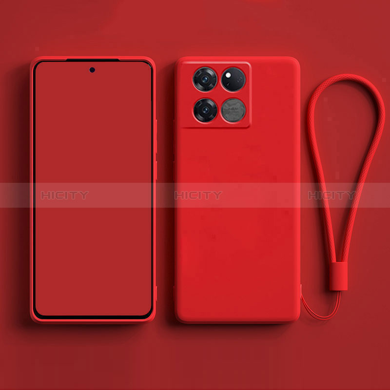 Custodia Silicone Ultra Sottile Morbida 360 Gradi Cover per OnePlus 10T 5G Rosso