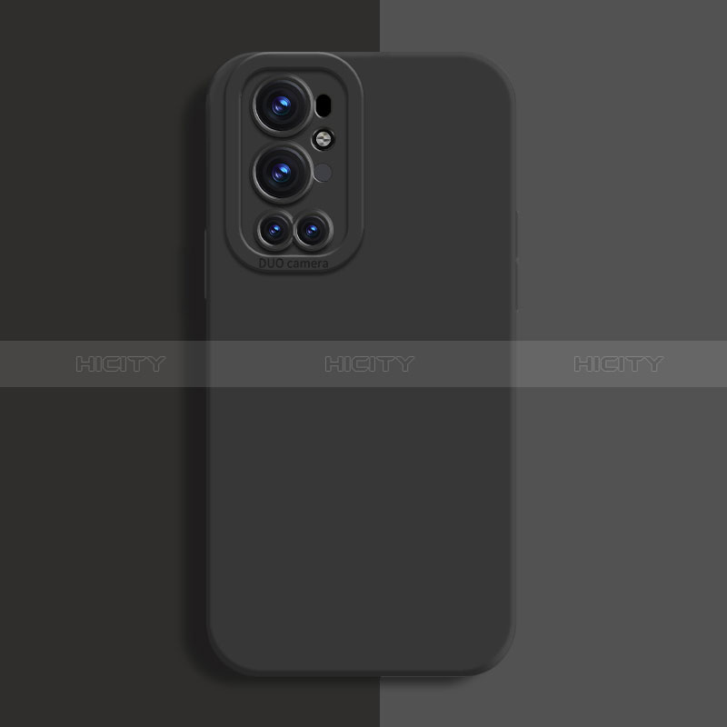 Custodia Silicone Ultra Sottile Morbida 360 Gradi Cover per OnePlus 9 Pro 5G Nero