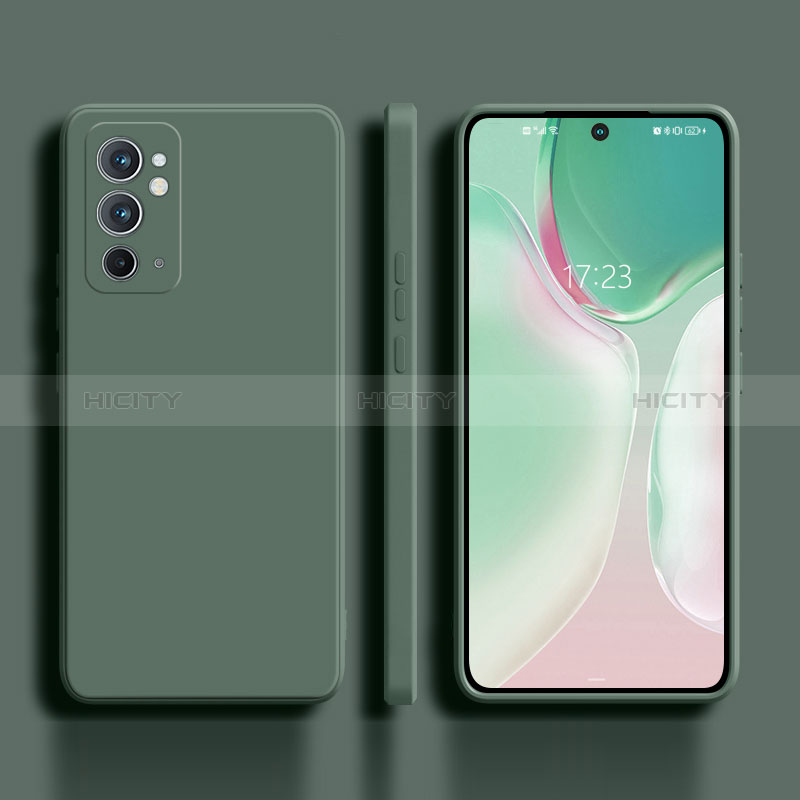 Custodia Silicone Ultra Sottile Morbida 360 Gradi Cover per OnePlus 9RT 5G Verde