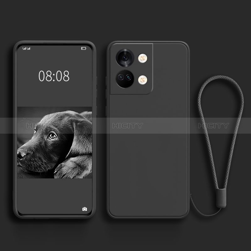 Custodia Silicone Ultra Sottile Morbida 360 Gradi Cover per OnePlus Ace 2V 5G Nero